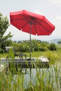 Okrągły parasol słoneczny śr 270 cm czerwony