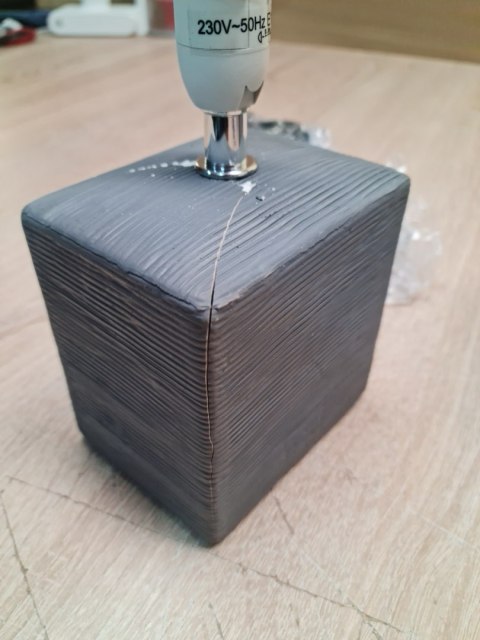 Lampka biurkowa Trio odcienie szarości i srebra 40 W