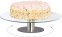 Relaxdays Obrotowa Patera Na Tort szklana Ø 30 cm