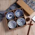 Zhongyi zestaw misek miseczek ceramicznych 4 japońskie wzory
