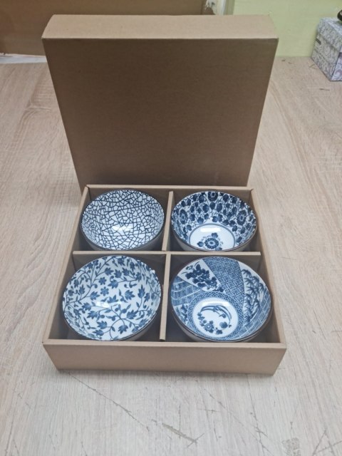 Zhongyi zestaw misek miseczek ceramicznych 4 japońskie wzory