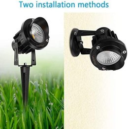 2 x Lampa ogrodowa LED 9 W, ciepła biel, 2800 K, 900 lm reflektor