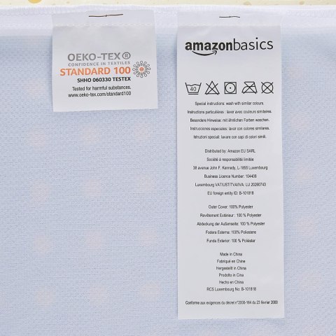 Amazon Basics - Chłodząca poduszka z pianki memory - 60 x 40 x 6 cm