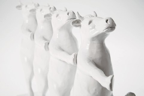 FIGURA DEKORACYJNA TAŃCZĄCE KROWY Kare Design