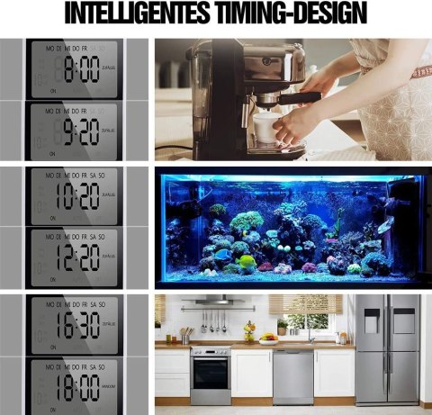 PROGRAMATOR CZASOWY WŁĄCZNIK WYŁĄCZNIK LCD CYFROWY