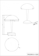 Lampa stołowa Trio Henk 5925011-08 E14