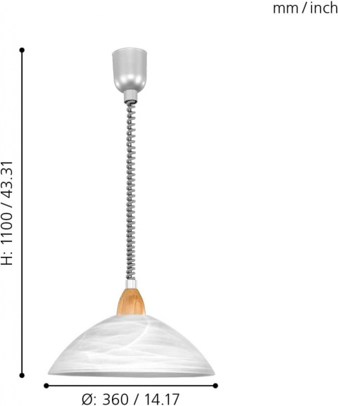 Lampa wisząca LORD 2 87009 Eglo