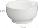 Relaxdays porcelanowa miska do moździerza 12 cm