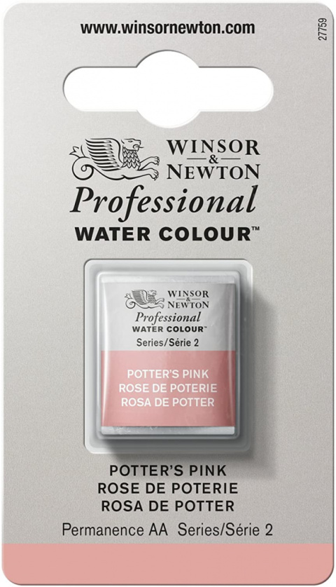 Winsor&Newton akwarele Potter's Pink półkostka