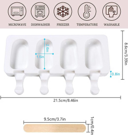 Aiweomi Silikonowe foremki do lodów