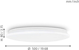 EGLO lampa sufitowa Pogliola-S Ø 50 cm LED