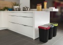 Rotho TWIST kosz na śmieci 25L uchylny czarno-zielony 1754405519