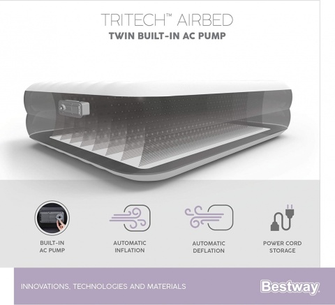 Materac dwuosobowy Bestway 203 x 152 x 46 cm