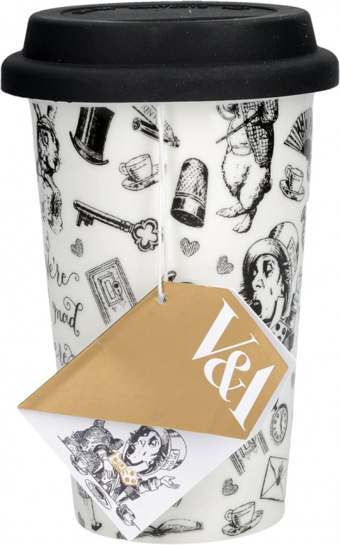 V&A Ceramiczny kubek podróżny 350 ml Alicja