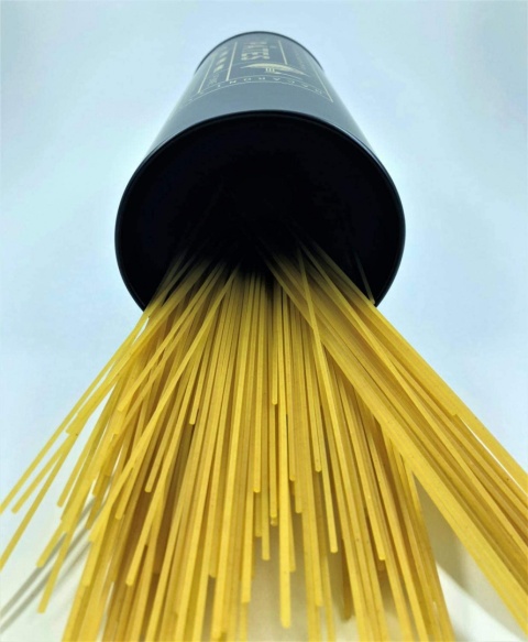 La Boite A Nora pojemnik na spaghetti metalowy 30,5 cm czarny bez pokrywki