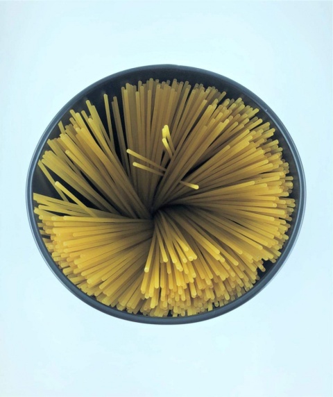 La Boite A Nora pojemnik na spaghetti metalowy 30,5 cm czarny bez pokrywki