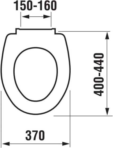 JIKA Zeta Deska Sedesowa WC Biała Termoplast Quick Release