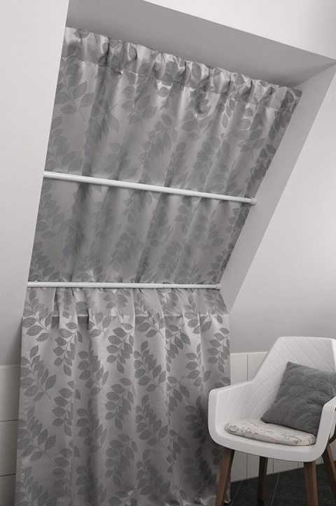 Karnisz metalowy rozsuwany 80-130cm biały