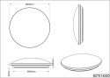 Lampa Sufitowa LED TRIO LEUCHTEN Lunar 40x40 cm