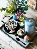 Le Creuset Zaparzacz do kawy kamionka coastal blue