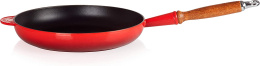 Le Creuset żeliwna patelnia Runda 28 cm czerwona