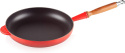 Le Creuset żeliwna patelnia Runda 28 cm czerwona