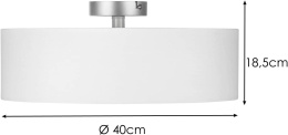 MeineWunschleuchte Lampa sufitowa z kloszem Ø 40cm