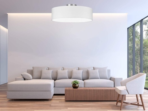 Lampa sufitowa meineWunschleuchte CALMA 40 cm biała 3 × E14