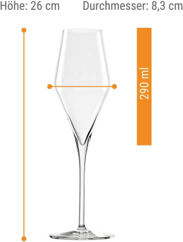 Stolzle Lausitz Kieliszki do szampana, 290 ml