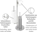 WENKO Stojak na papier toaletowy chrom + szczotka