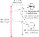 Wenko Herkules wieszak na ubrania teleskopowy