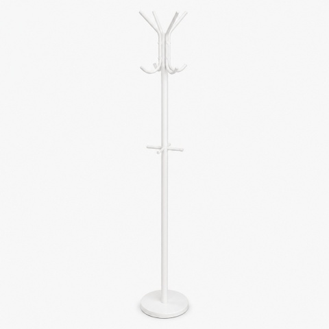 Amazon Basics GAR-041-WH wieszak stojący biały 167 cm 12 haczyków