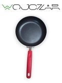 Amazon Basics zestaw garnków patelni 12 el. czerwony non-stick kompletny