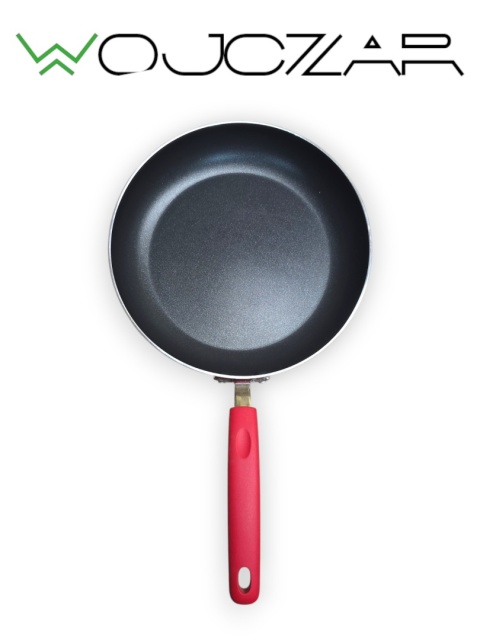 Amazon Basics zestaw garnków patelni 12 el. czerwony non-stick kompletny