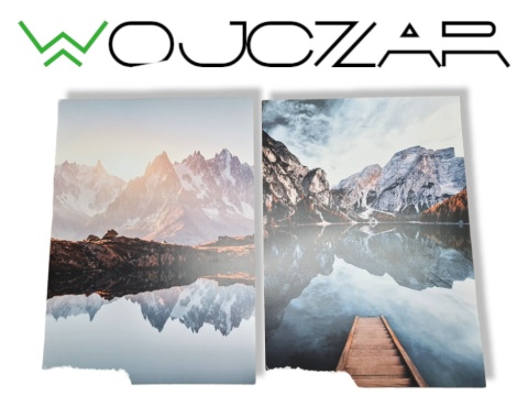 BLCKART Zestaw obrazów na ścianę góry natura