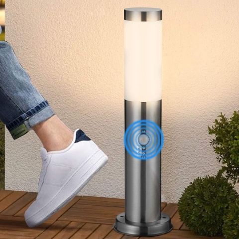 Słupek ogrodowy BAKAJI 45 cm E27 czujnik ruchu PIR IP44