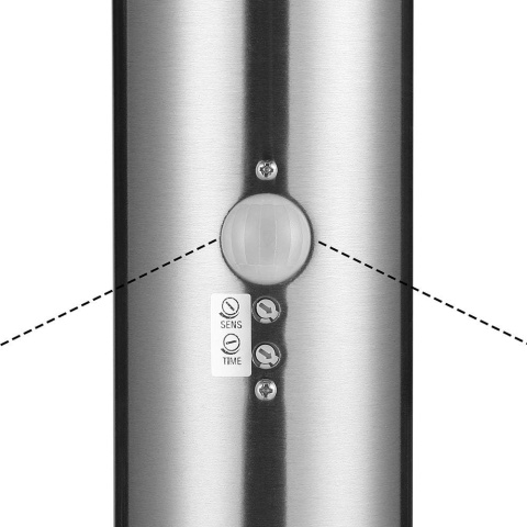 Słupek ogrodowy BAKAJI 45 cm E27 czujnik ruchu PIR IP44