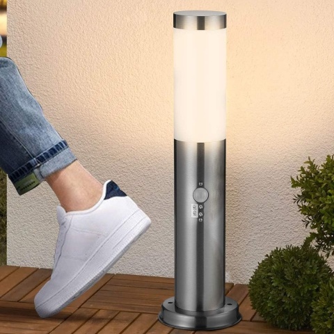 Słupek ogrodowy BAKAJI 45 cm E27 czujnik ruchu PIR IP44