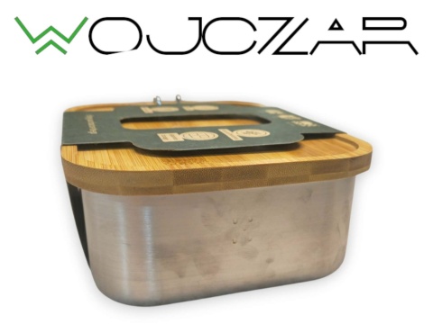 Bambaw Lunchbox Stal Nierdzewna 1400 ml z Bambusową Pokrywką BPA Free