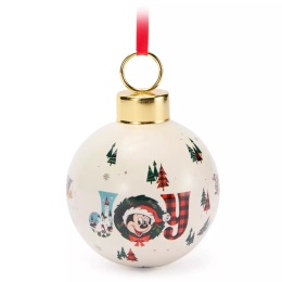 Bombka Disney Mickey Mouse JOY świąteczna ceramiczna 9 cm