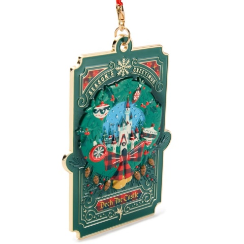 Ozdoba Disney Castle Deck the Castle metalowa świąteczna 11 cm