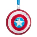 Bombka Marvel Captain America tarcza szklana Disney Store 12 cm