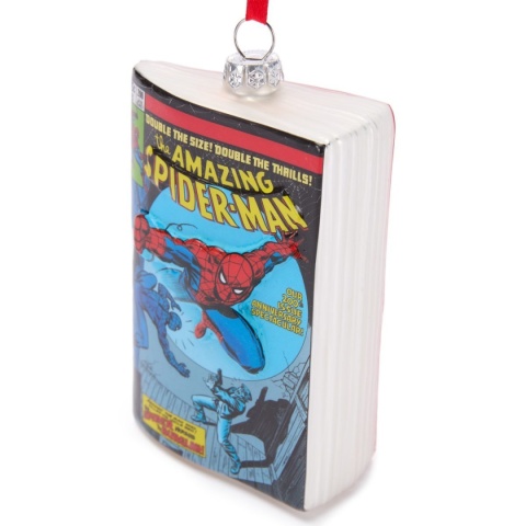 Ozdoba Disney Marvel Spider-Man komiks szklana zawieszka 13,5 cm