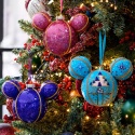 Bombka Disney Mickey Mouse różowa brokatowa szklana 16 cm