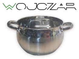 Garnek Daniks Classic 3 l 18 cm stal nierdzewna indukcja bez pokrywki