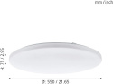 EGLO Lampa sufitowa LED Frania 55 cm