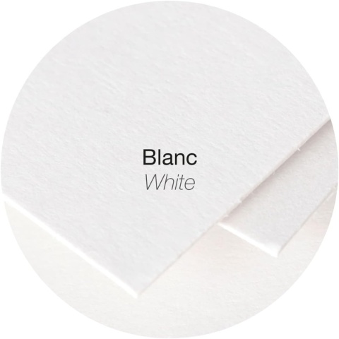 Clairefontaine Pollen kartki składane 110 × 155 mm białe 210 g 5 szt.