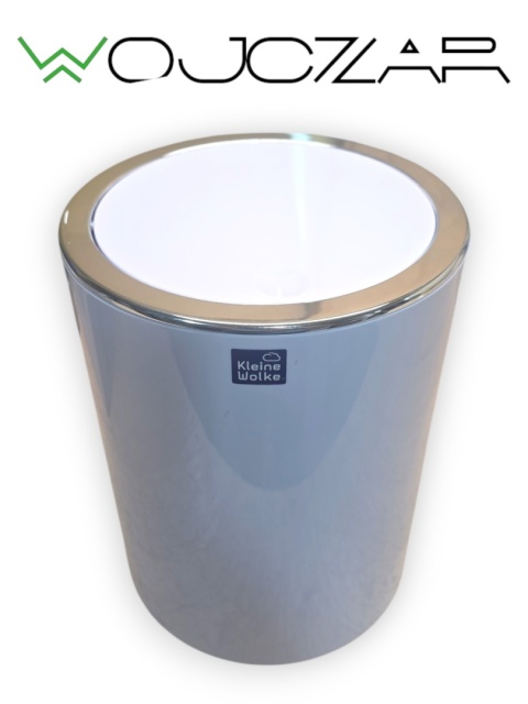 Kosz łazienkowy Kleine Wolke Clap 5 l biały uchylna pokrywa