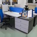 LEVIATAN stojak uchwyt na 10 paneli prezentacyjnych A4 metal 207009