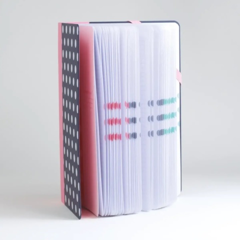 MILAN Paperbook Dots notes A5 w kratkę 208 stron twarda oprawa 57053DT